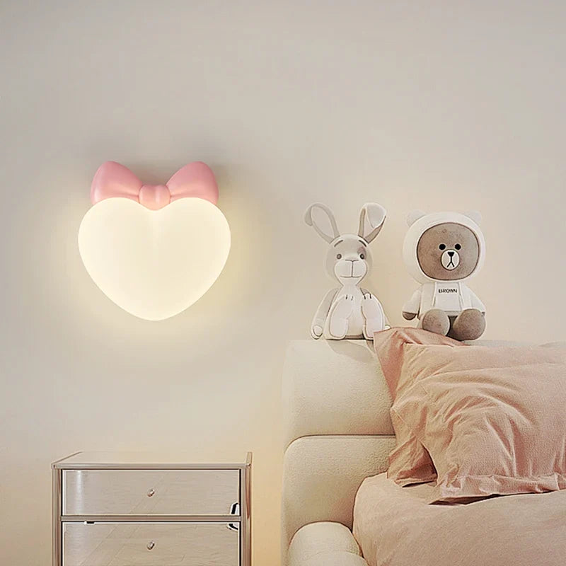 LoveLight - Pink Crown Cloud Heart Design LED Bedside Lamp