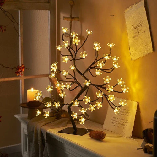 GlowBlossom - LED Cherry Blossom Tree Lamp – Atmospheric Lighting for Living Room and Bedroom