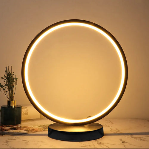LuxeLight - Illuminate Your Space with the Stylish Fleur Halo Side Table Lamp by LuxeLight