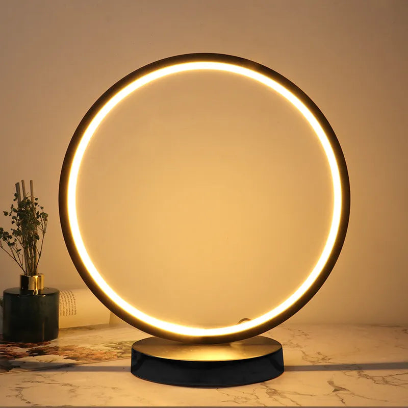 LuxeLight - Illuminate Your Space with the Stylish Fleur Halo Side Table Lamp by LuxeLight