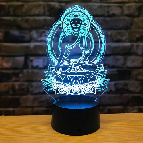 LumiBuddha - 3D LED Night Light with Color Change and Meditative Atmosphere