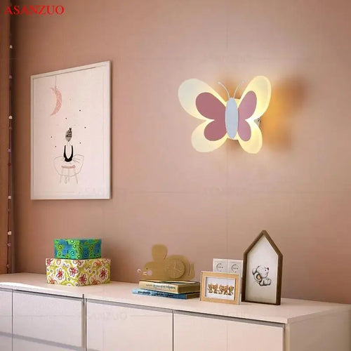 ButterflyGlow - Acrylic Butterfly LED Wall Lamp for Children's Room and Bedroom Decor