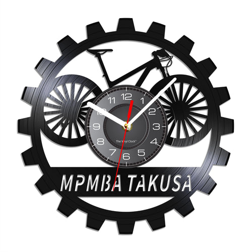 VinylBike – Colour-Changing Laser-Cut Vinyl Wall Clock