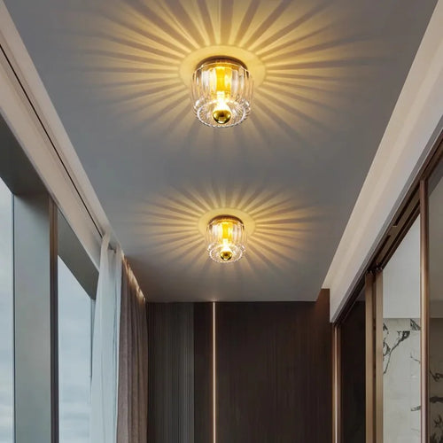 BauhausLight - Glass Wall Lamp with E14 Fitting for Living Room and Hallway