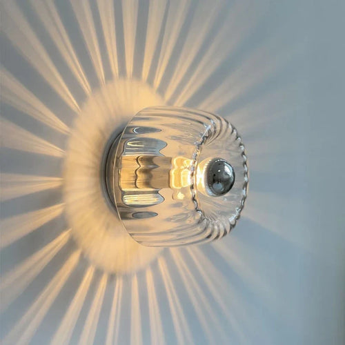 BauhausLight - Glass Wall Lamp with E14 Fitting for Living Room and Hallway