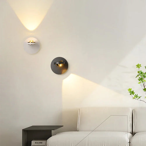 BrightTurn - Modern LED Wall Lamp with Rotatable Design for Bedroom and Living Room