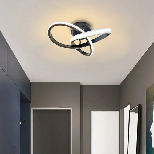 Modern LED Ceiling Light – 2-Ring Creative Design