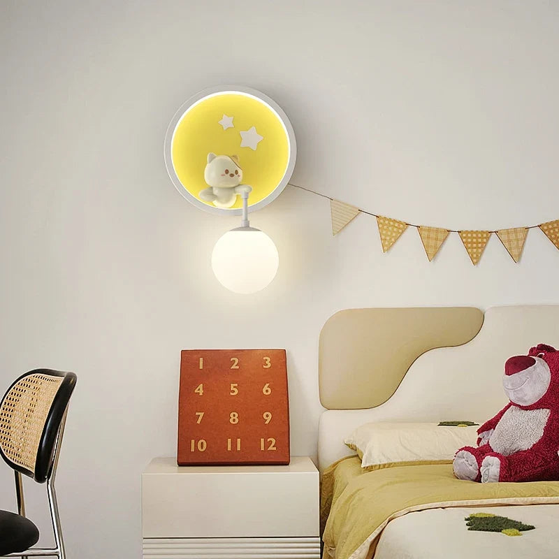 RomanticWall - Children's Room Wall Lamp with Animal Motif
