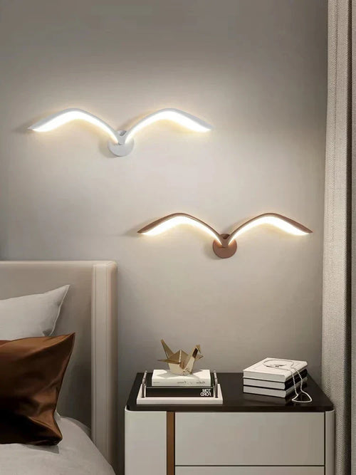 SkyWing - LED Seagull Wall Lamp in Scandinavian Design