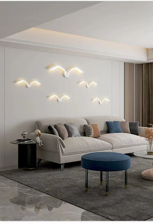 SkyWing - LED Seagull Wall Lamp in Scandinavian Design