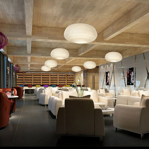 Contemporary Snow-White Glass Pendant Light