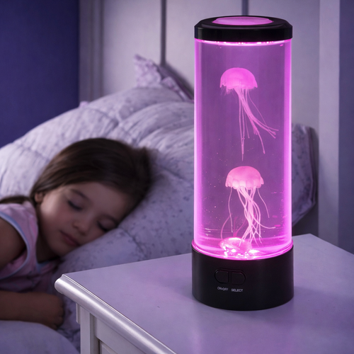 SerenitySphere - Aquarium and Jellyfish Lava Lamp | Soothing Mood Light | 7 Color LED