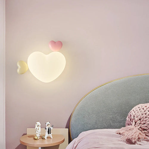 LoveLight - Pink Crown Cloud Heart Design LED Bedside Lamp