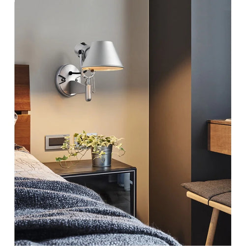 RockFleur - Industrial Wall Lamp Bedroom and Living Room Adjustable Reading Light