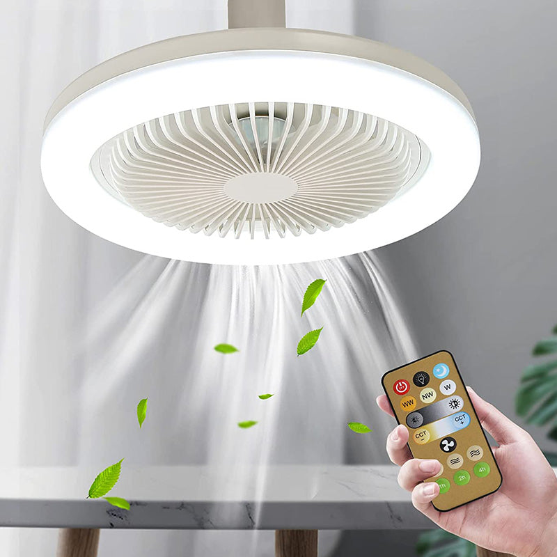 Ceiling Fan with Light – Fits Any Light Socket, with Remote Control