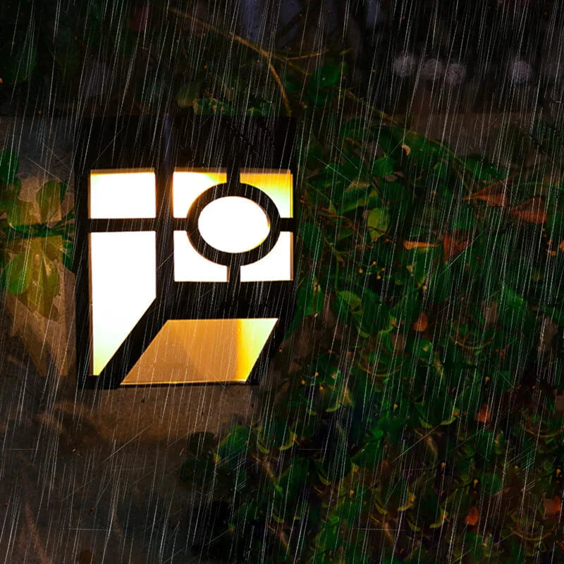 Solar Garden Wall Light LED – IP44, Auto On, White Light