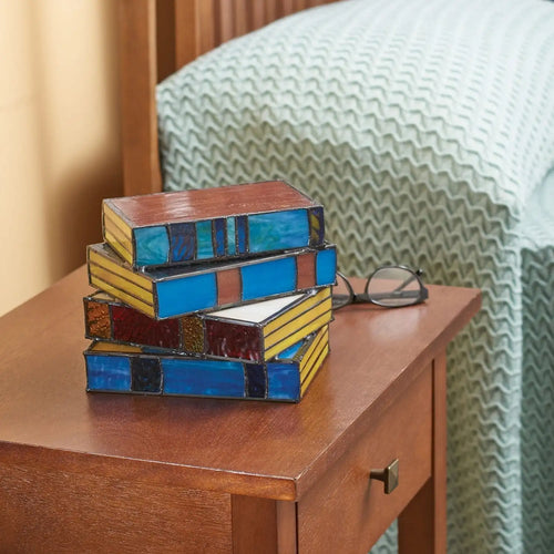 GlassNovel - Colored Plastic Book Lamp