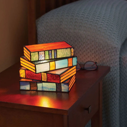 GlassNovel - Colored Plastic Book Lamp