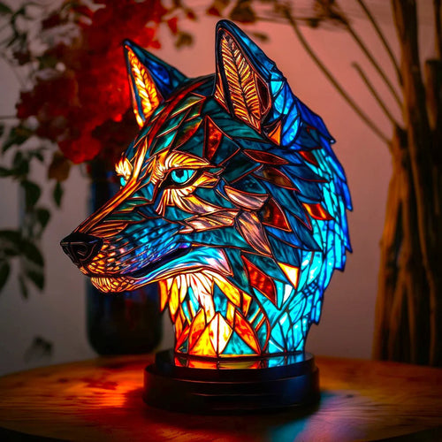 Stained Glass Animal Table Lamp - Colourful Mood Lighting