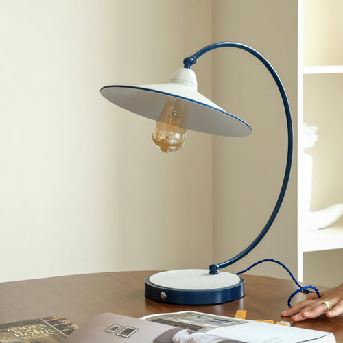 SwanGlow - Blue Design Table Lamp with Elegant Finish