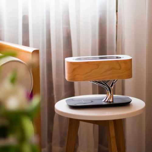 Table Lamp with Speaker and Wireless Charger - Premium