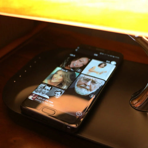 Table Lamp with Speaker and Wireless Charger - Premium