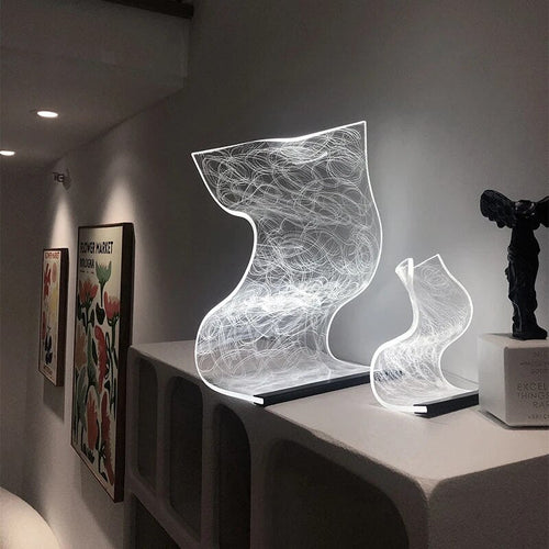 LumiAcrylic – Modern Acrylic LED Table Lamp, Stylish Decorative Lighting