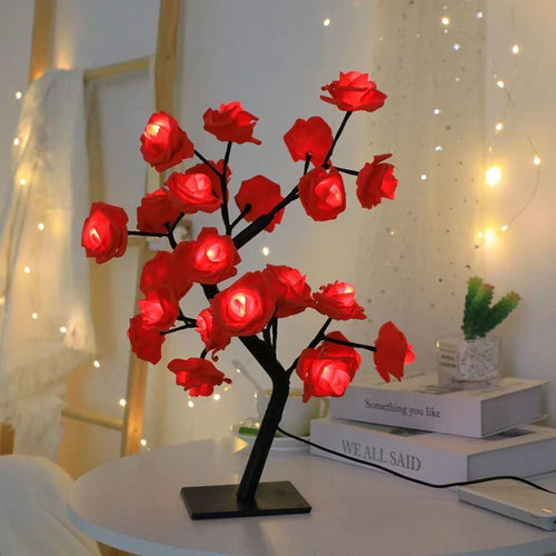 RadiantRose - Illuminated Roses Table Lamp