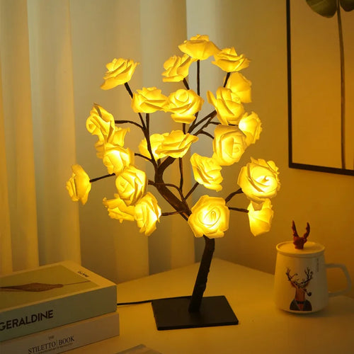 RadiantRose - Illuminated Roses Table Lamp