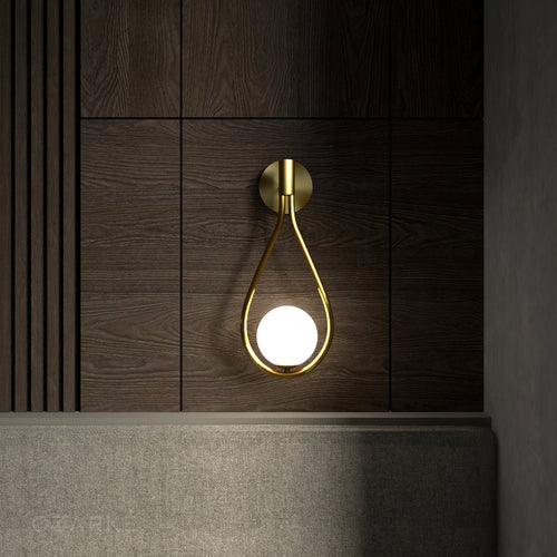 Teardrop-Shaped Wall Lamp