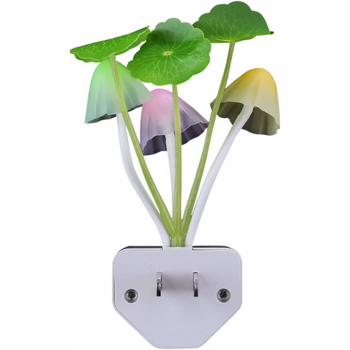 Sensor LED Night Light - Colorful Plug-in LED Mushroom Dream Lamp