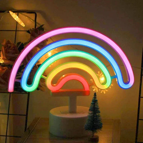 NeonGlow - Colourful Neon Lamp for Room Decoration – Portable LED Rainbow Lamp