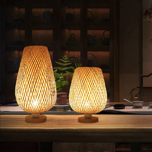 BambooElegance - Vintage Bamboo Lamps
