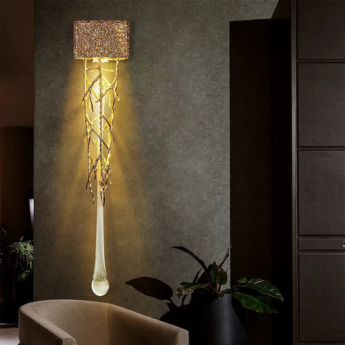 VintageGlimmer – Luxury Crystal Wall Lamp for Elegant Lighting