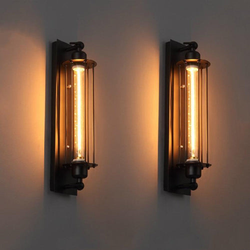 LED Wall Lamp Vintage Industrial Metal Cast Iron Interior Lighting