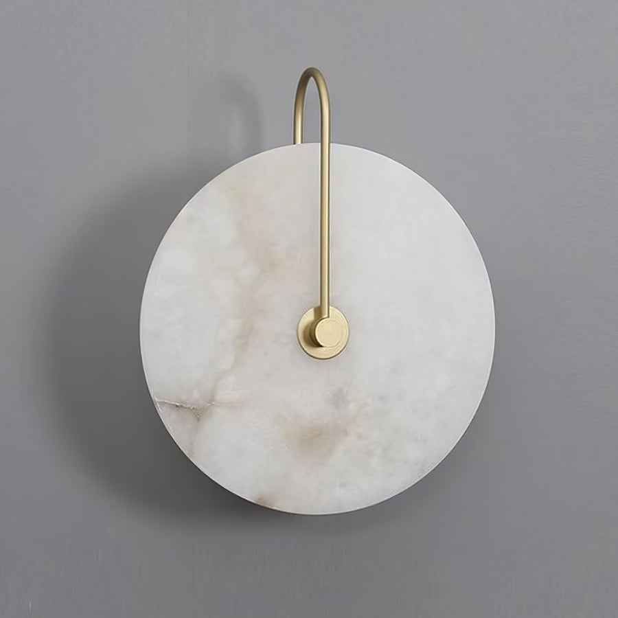 LuxeGlow - Modern Alabaster LED Wall Lamp for Timeless Elegance