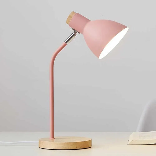 LumiWood – Wooden Table Lamp, Scandinavian Desk Light in Wood and Metal