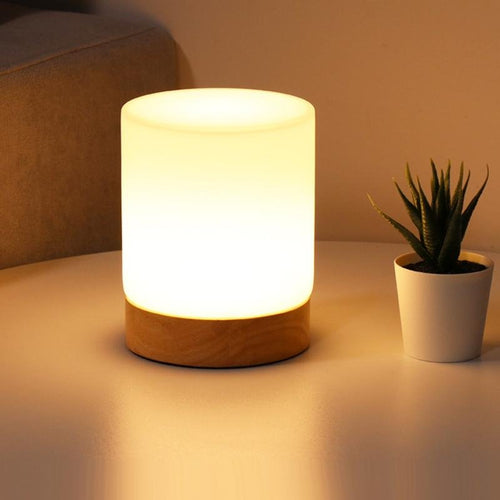RadiantGlow - Mini Glass Table Lamps with Touch Activation