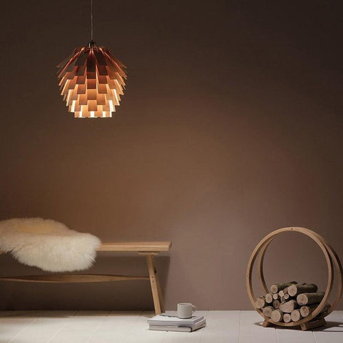Artistic Artichoke Wooden Rustic Pendant Light