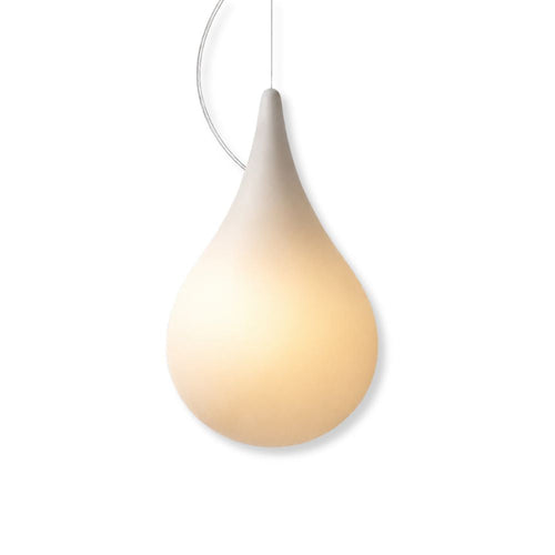 Decorative Outdoor LED Lamp – Teardrop Shape with Alabaster Shade