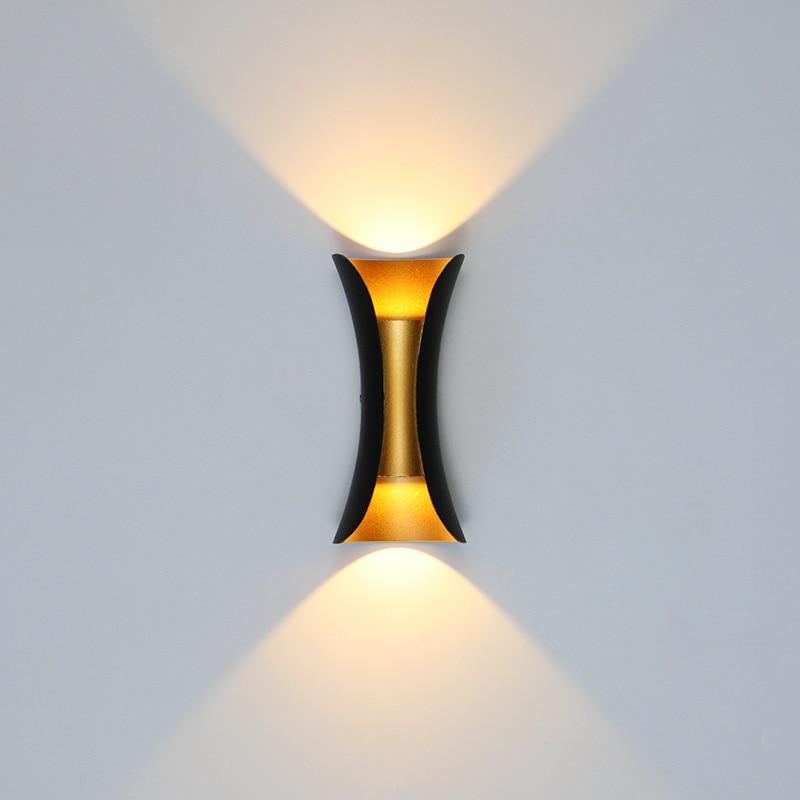 Outdoor Wall Lamp – Curved Shape with Dual LED Direction