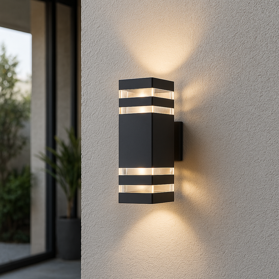 Outdoor Wall Light Up/Down – Aluminium, Weatherproof