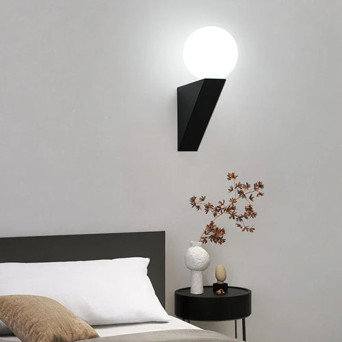 LuminoTone - Modern Duo-Tone Wall Lamp with Milk Glass
