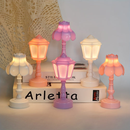 UmbrellaGlow - Charming Mini Table Lamp in Vintage Style