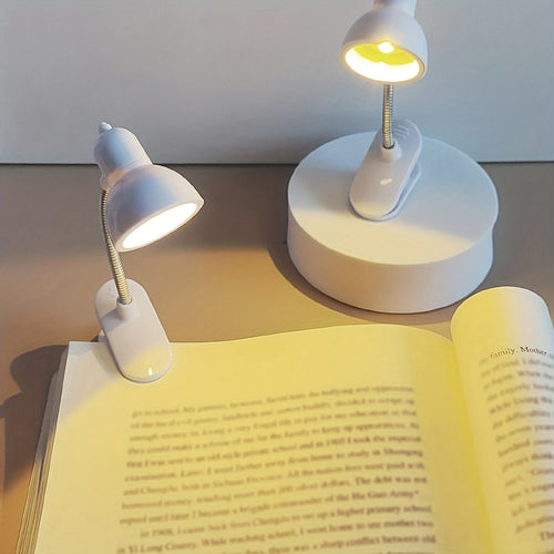 MiniGlow - Portable Clip-On Reading Lamp with Push Button Control