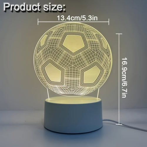 SoccerGlow - Football LED Night Light with Acrylic Base