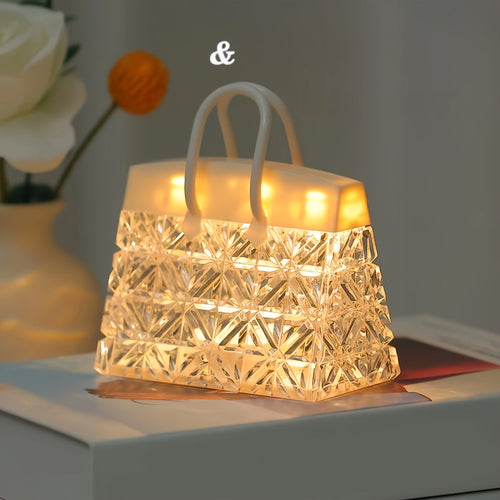 GlowSquare - Chic LED Table Lamp with Modern Polished Finish