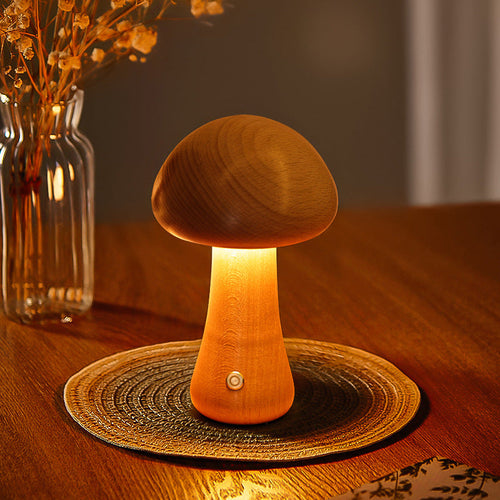 Mini Mushroom Table Lamp with Soft LED Lighting