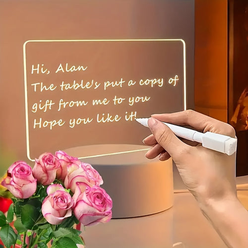 LumiBoard - Modern LED Message Board Table Lamp with Pen