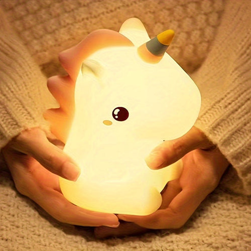 UnicornGlow - Warm Unicorn Night Light with 7 Colors and Eye Protection